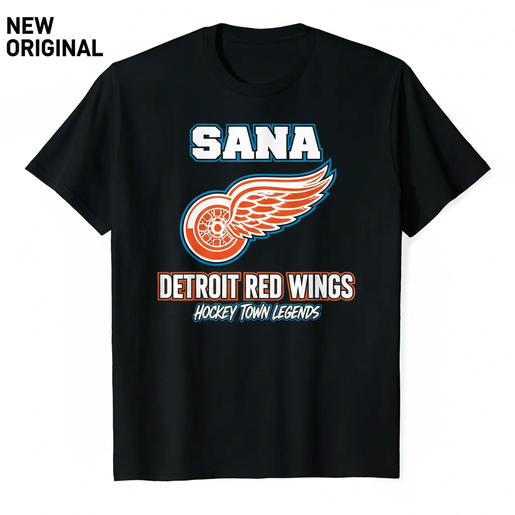 Sana Detroit Red Wings Hockey NFL Tee: Spirit of the City