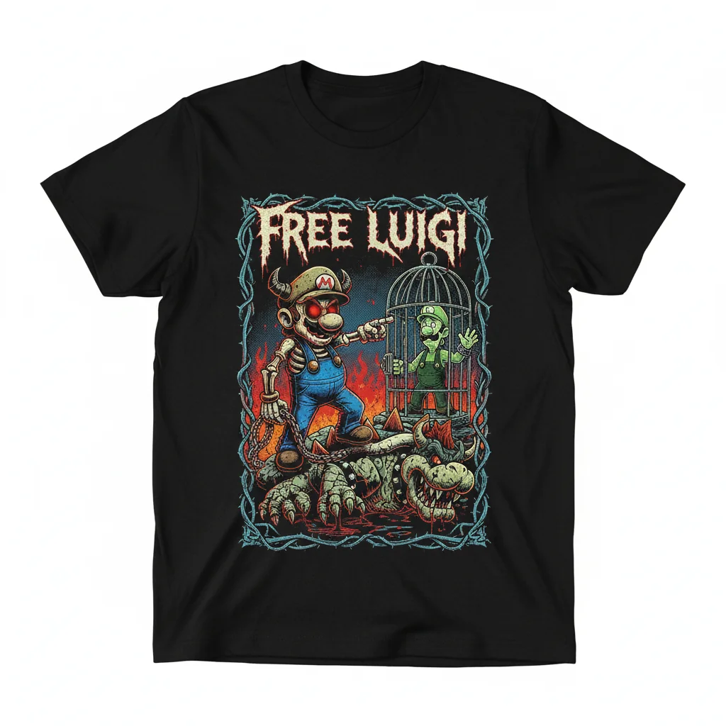 Sanguisugabogg & Mario Free Luigi - Ultra-Durable Graphic Tee