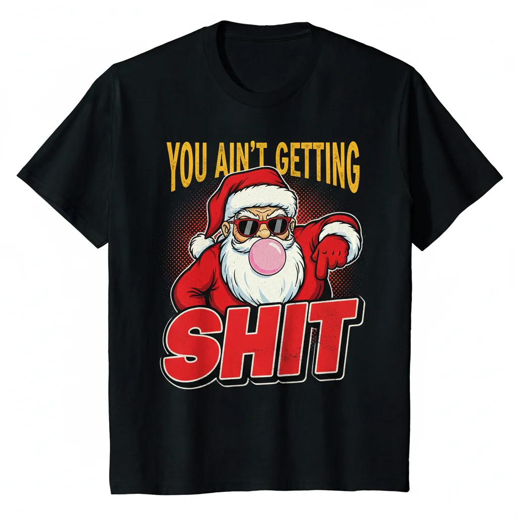 Santa's Naughty List Bubblegum Tee