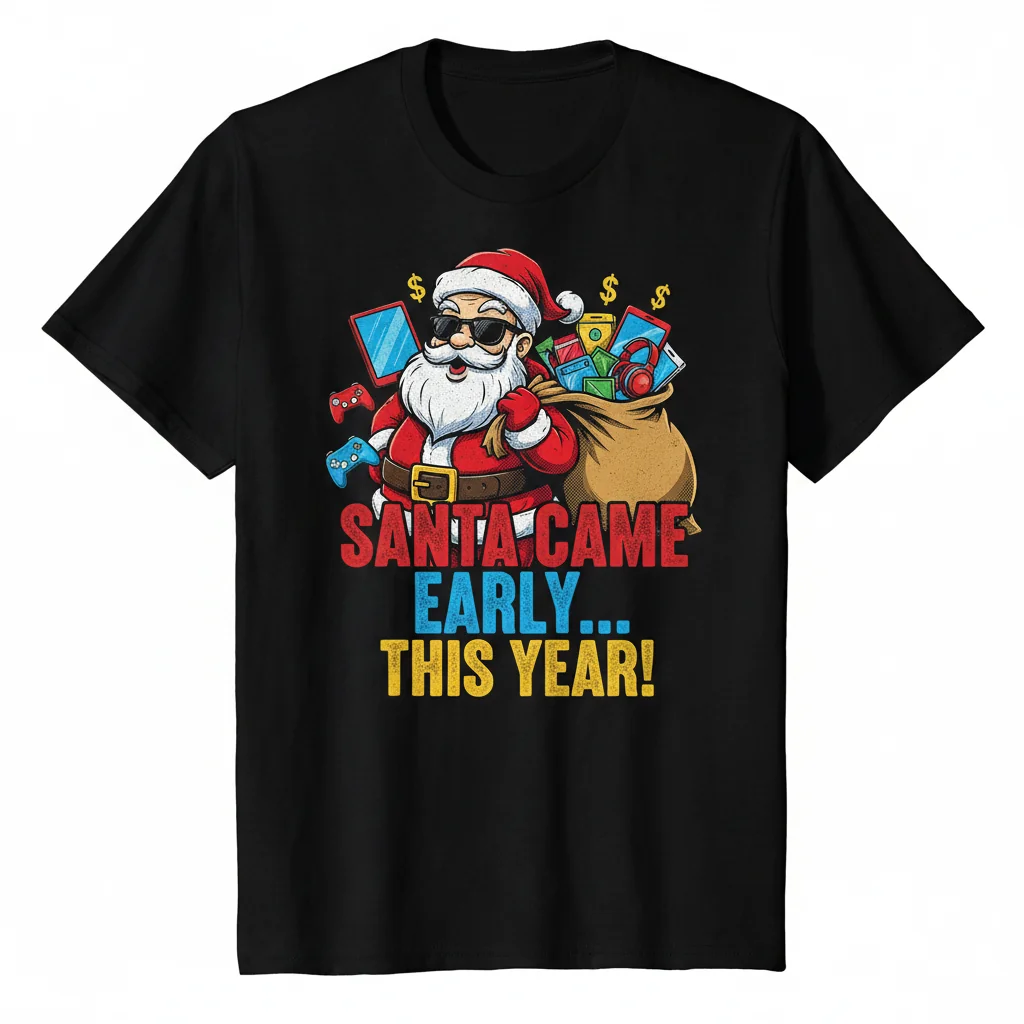 Santa Came Early T-Shirt: Ultra-Durable, Fade-Resistant & Perfect Fit