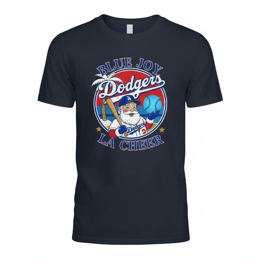 Dodgers Santa Joy Tee: LA Vibe, Holiday Flex