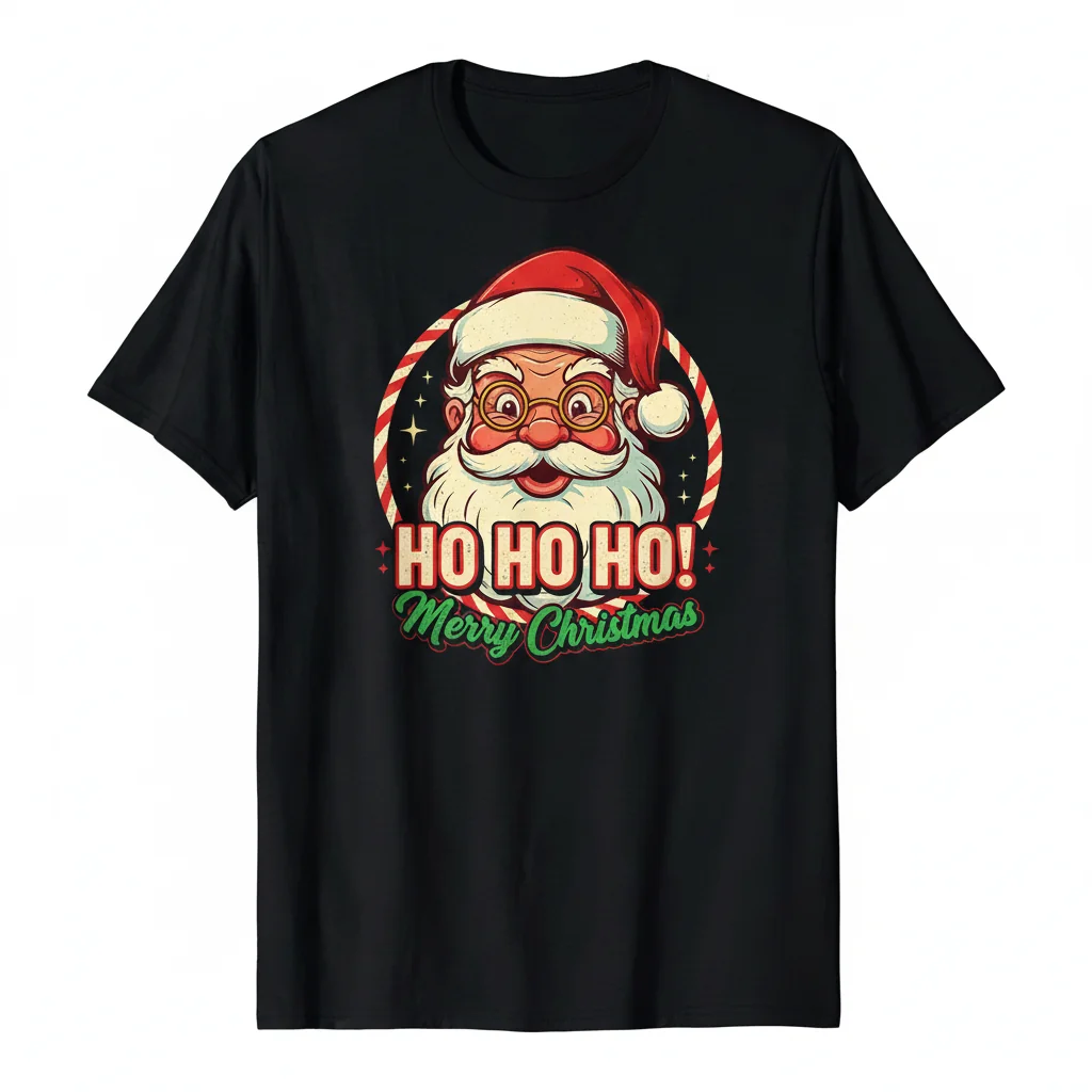 Santa Claus Yo Ho Ho Merry Christmas Camiseta Festiva Unisex