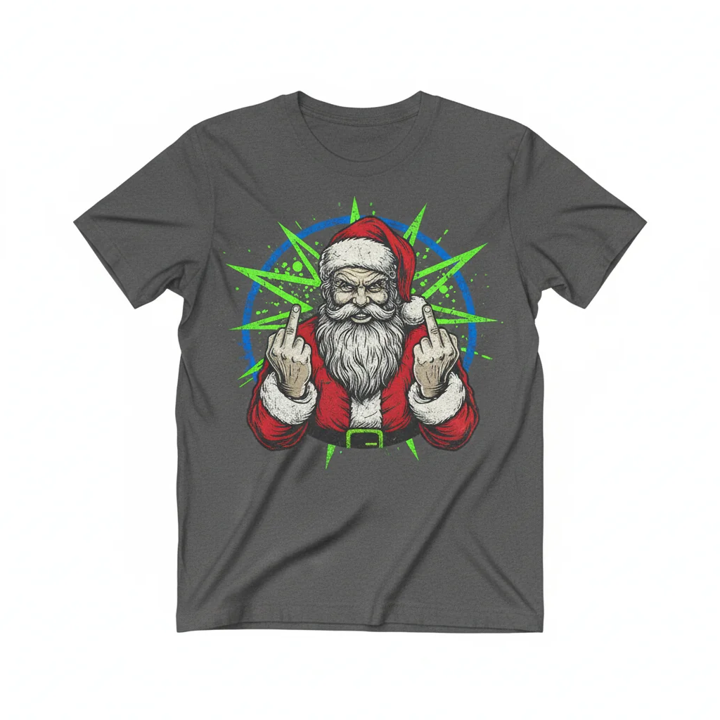 Santa's Naughty List Rebellion: A Christmas Statement Tee