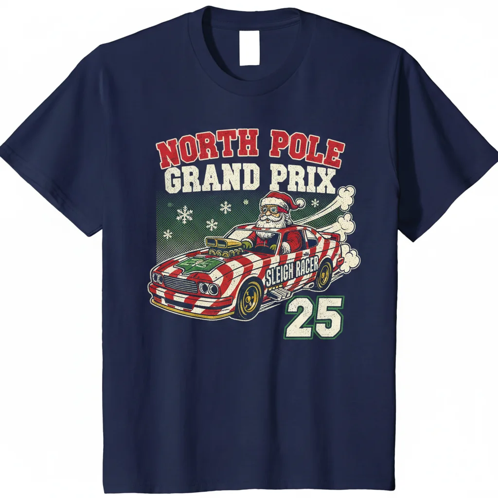 Santa Nascar Tee – Essential Street Style