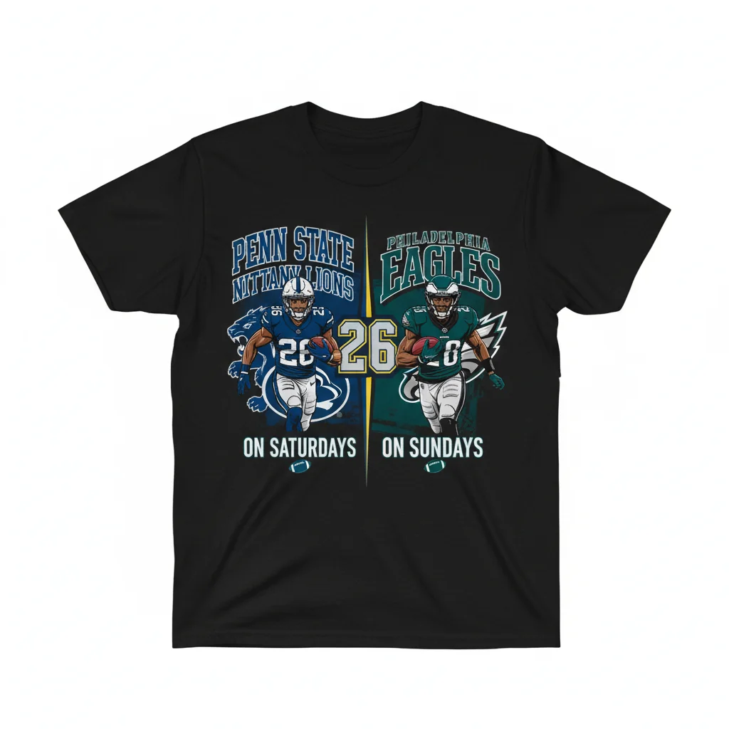 Saquon Barkley Penn State & Eagles Fan Football Shirt – Durable & Comfortable