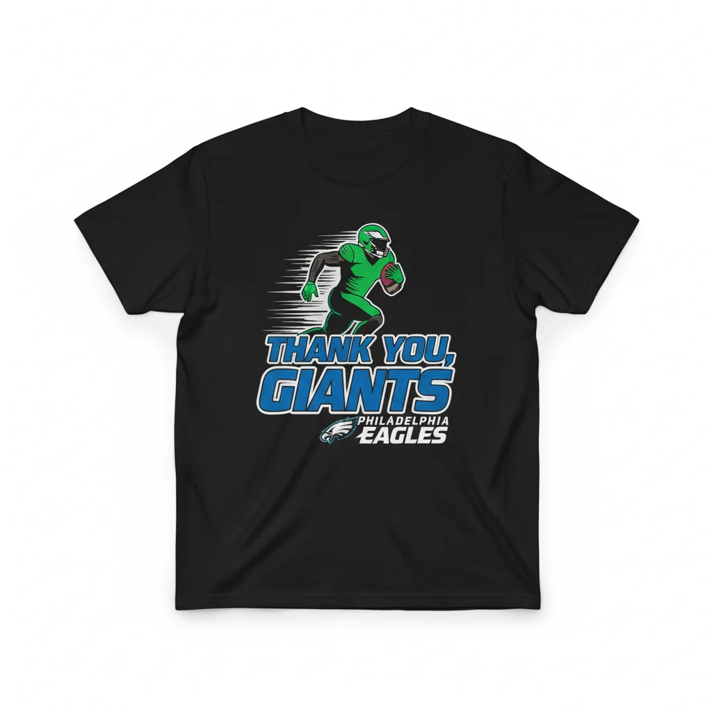 Saquon Barkley Philadelphia Eagles Thank You Giants Fan T-Shirt | Premium Cotton Tee