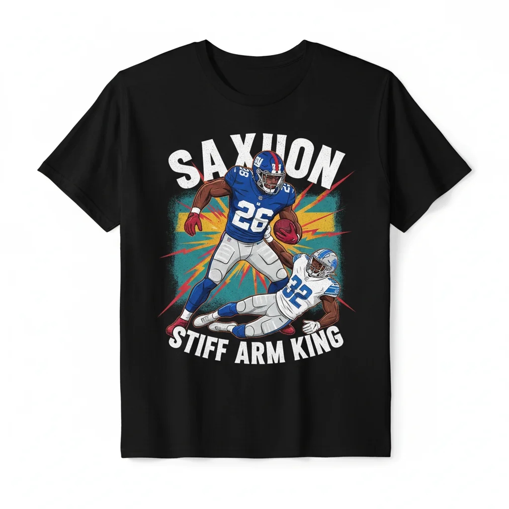 Saquon Barkley Stiff Arm Tee: NFL Street Legend Edition