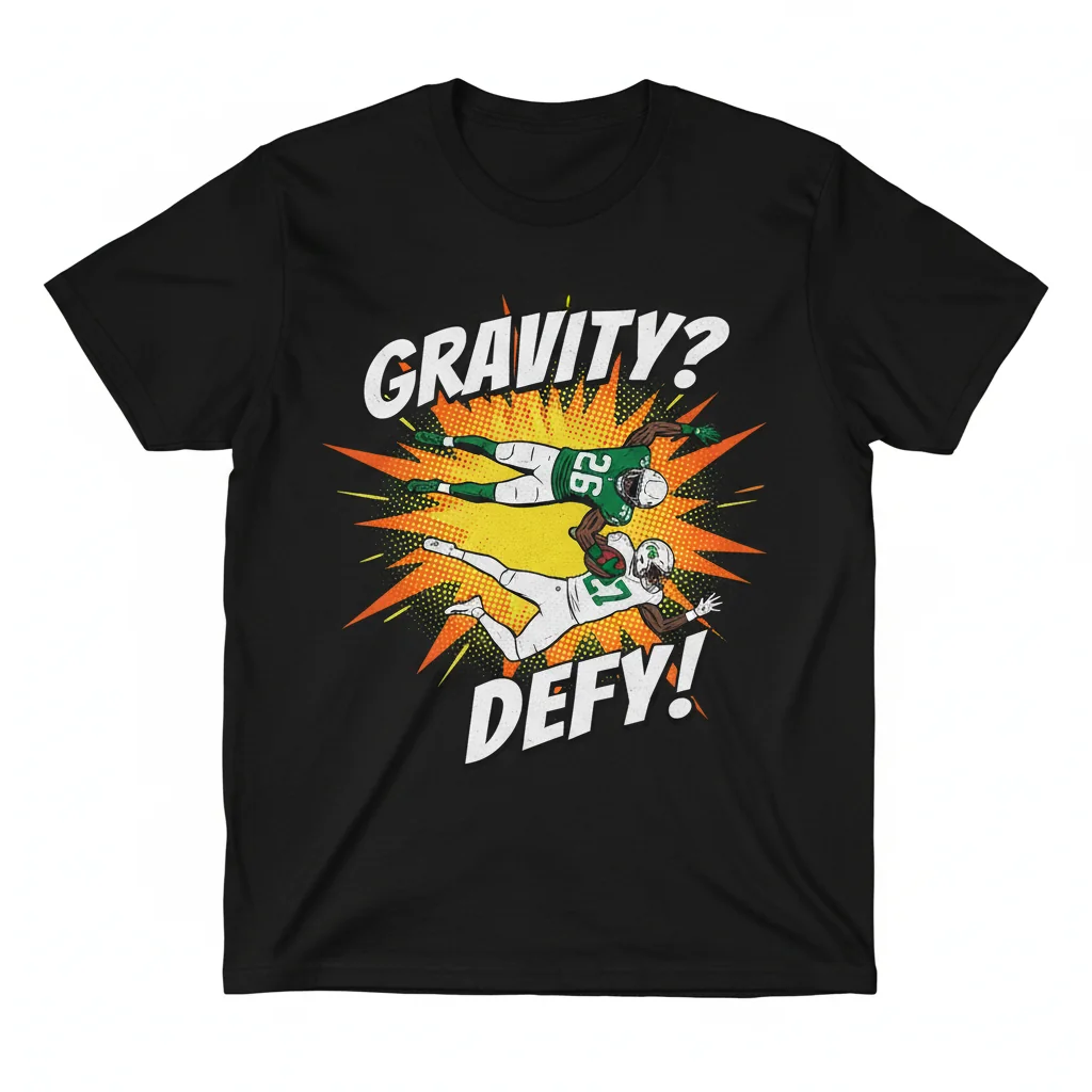 Saquon Barkley Reverse Hurdle Jarrian Jones T-Shirt – Epic Football Play Tee