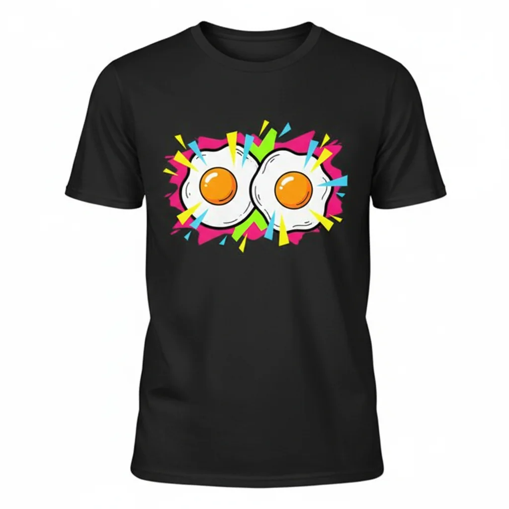 Sarah Lucas Inspired Fried Egg Graphic Tee - Essential Cotton T-Shirt