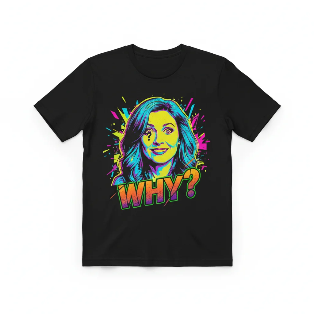 Sarah Sherman 'Why' Premium Unisex Tee – Durable & Eco-Friendly Comfort