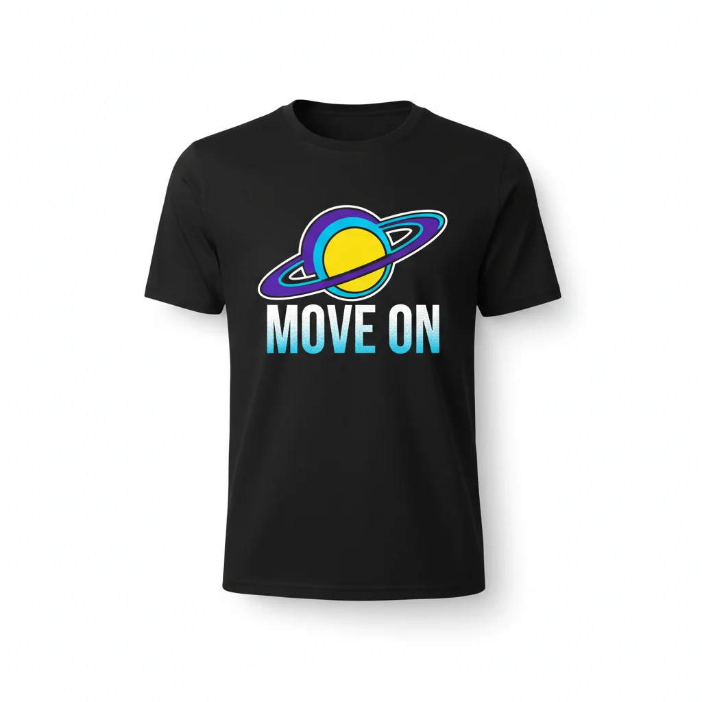 Saturn Planet 'Move On' Essential Tee