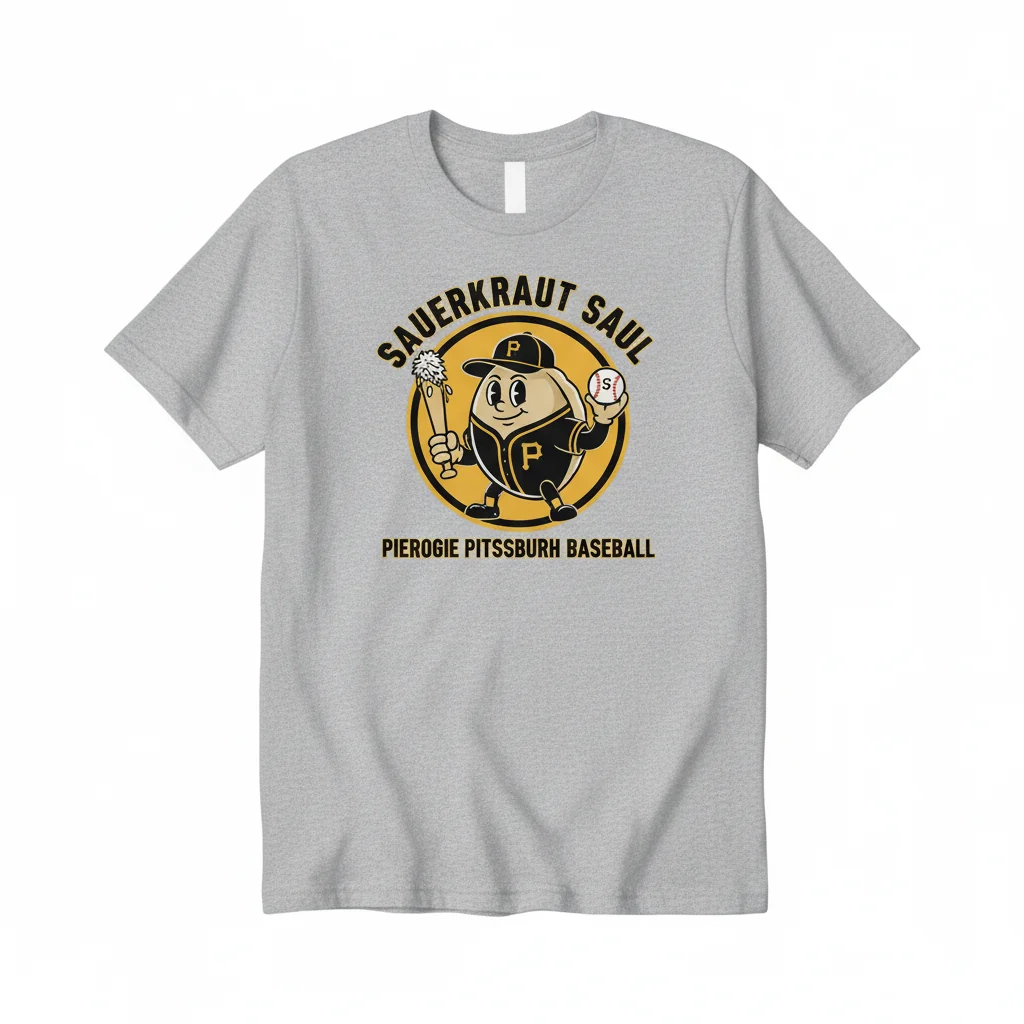 SAUERKRAUT SAUL: A Pittsburgh Pirate's Heartbeat Essential Tee