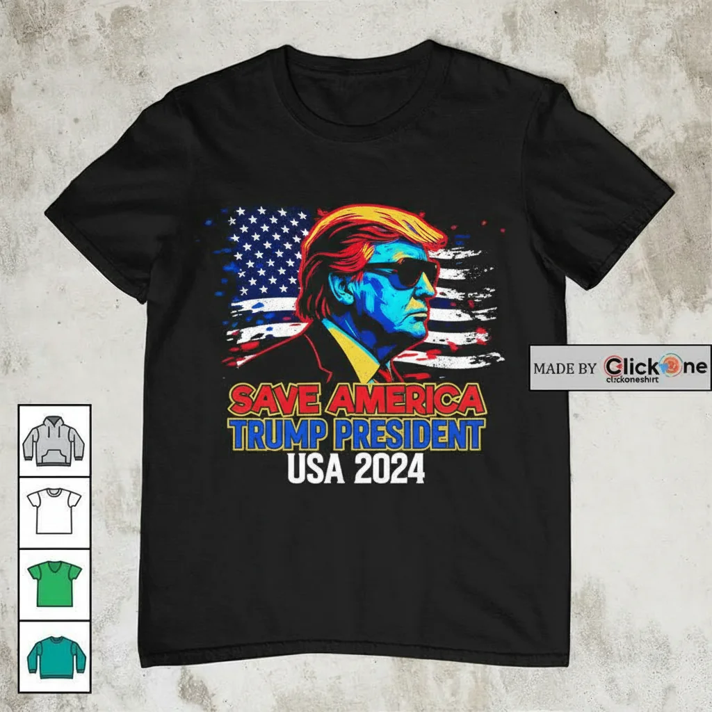 Save America 2024: Donald Trump MAGA President USA T-Shirt