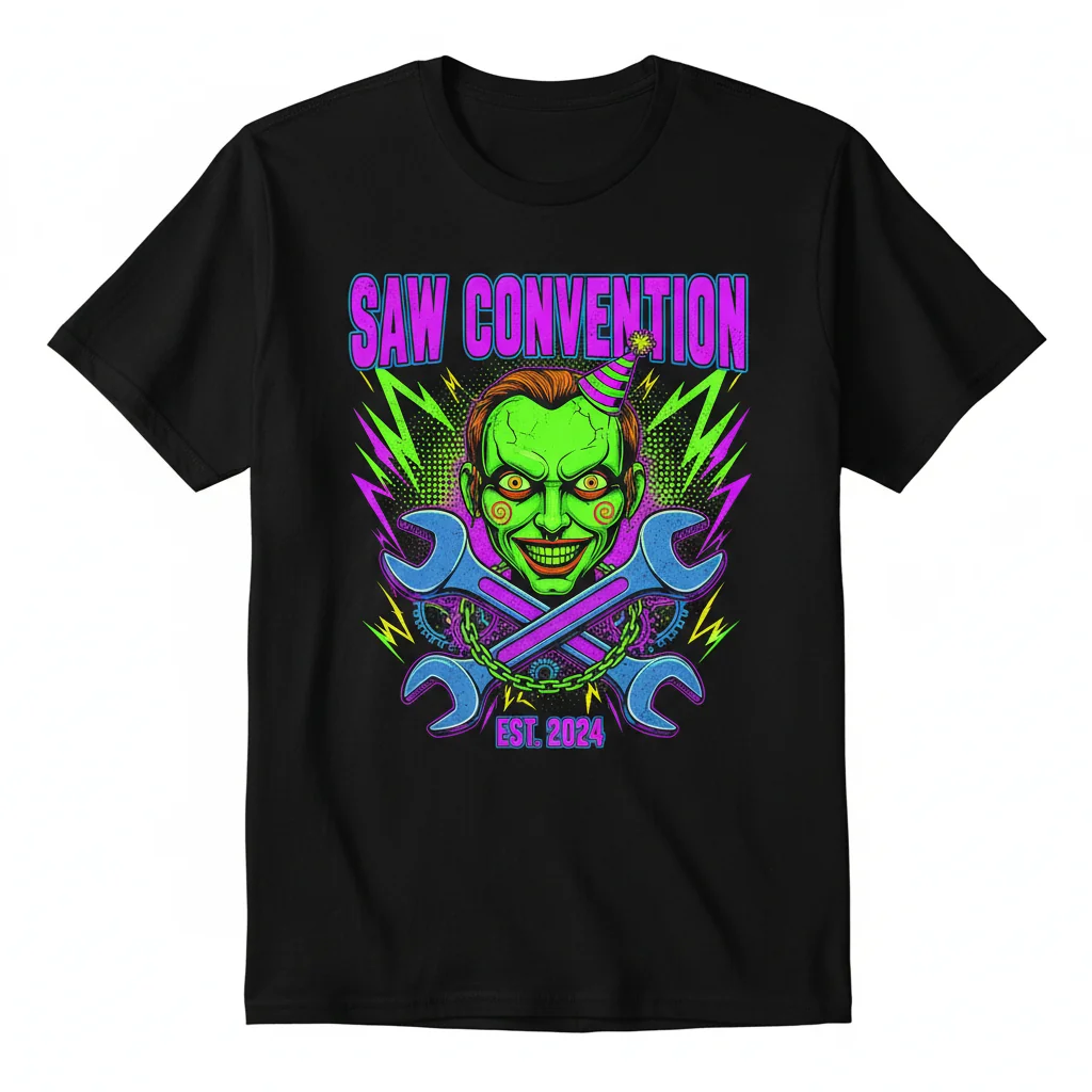 "Saw Con Meme" Artistic Graphic Tee | Wearable Internet Culture
