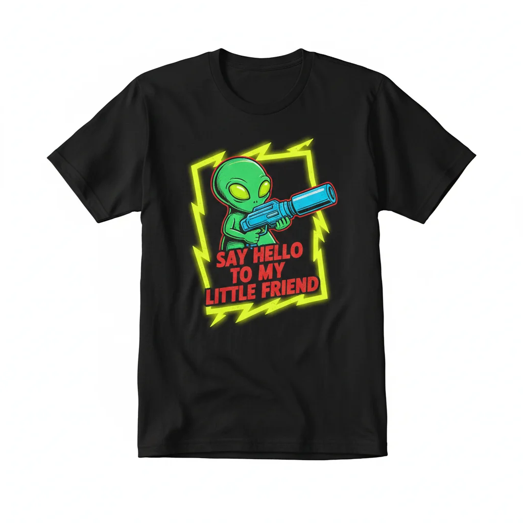 Scarface "Say Hello To My Little Friend" Essential T-Shirt - Al Pacino Movie Quote Tee