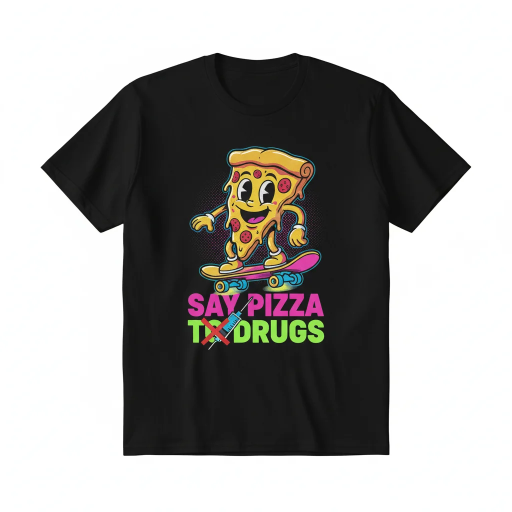 Say Pizza to Drugs: A Slice of Hope Essential Tee