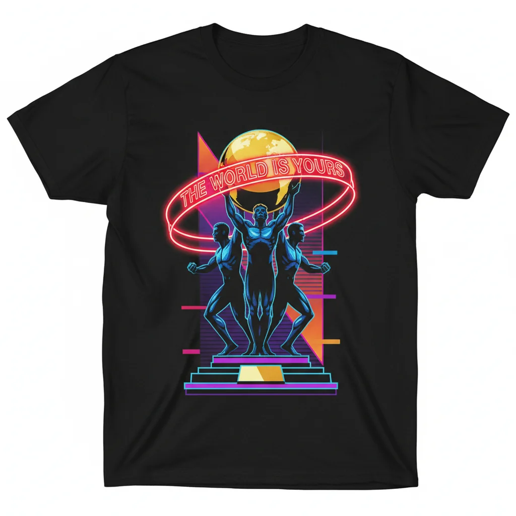 Scarface "The World is Yours" Statue #24 Essential T-Shirt – Classic Movie Apparel