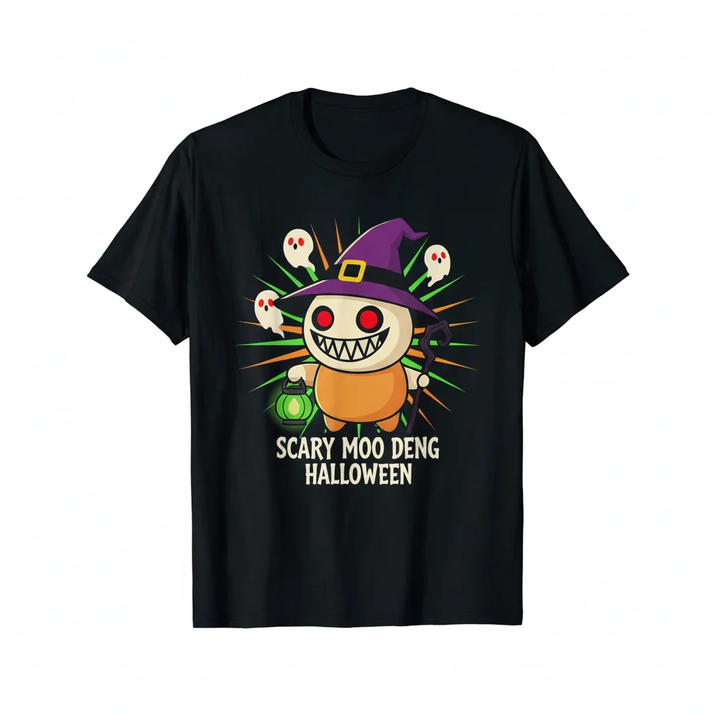 Scary Moo Deng Halloween Shirt: Unbeatable Comfort & Lasting Frights