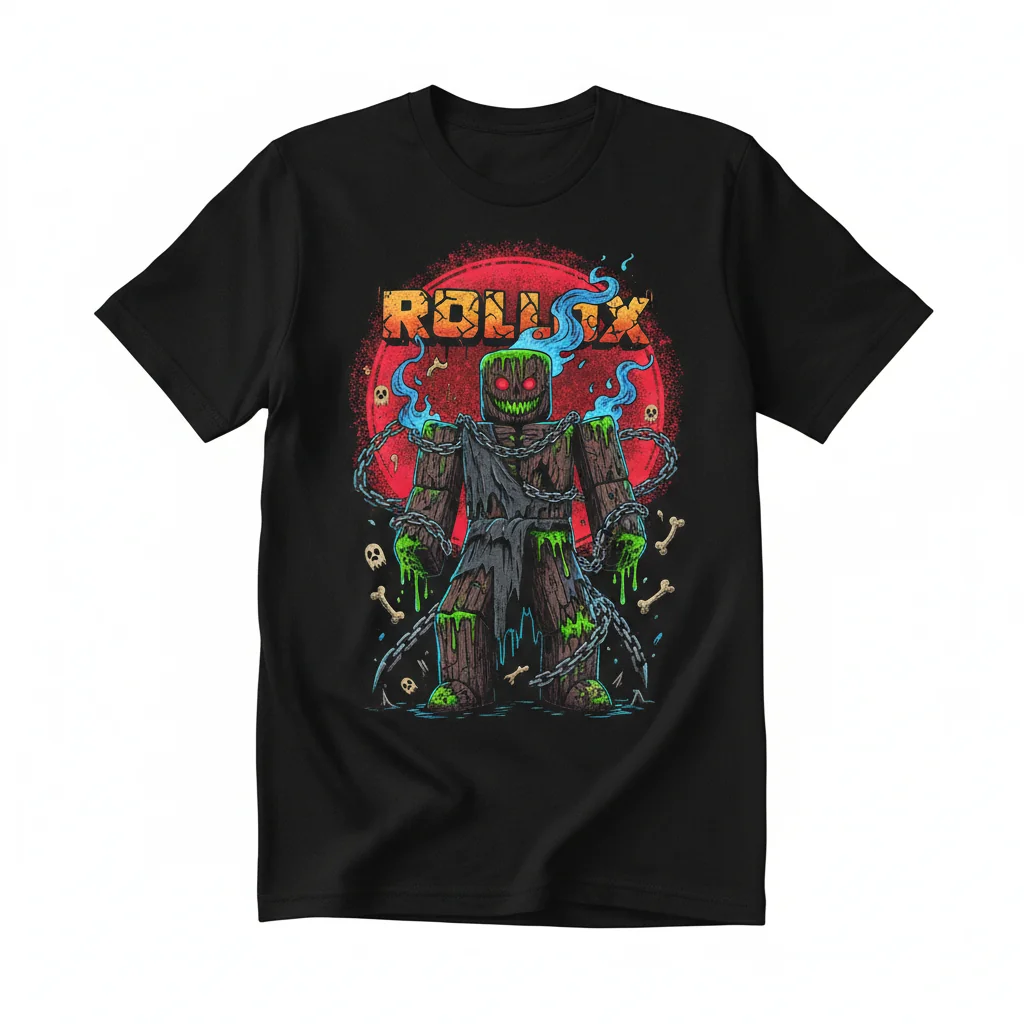 Pixelated Haunt T-Shirt | Original Roblox-Inspired Art