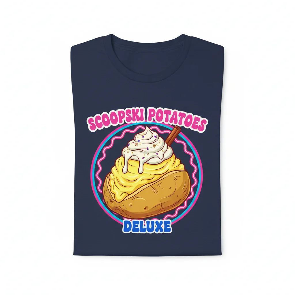 Scoopski Potatoes DELUXE Essential T-Shirt – Premium Cotton Graphic Tee