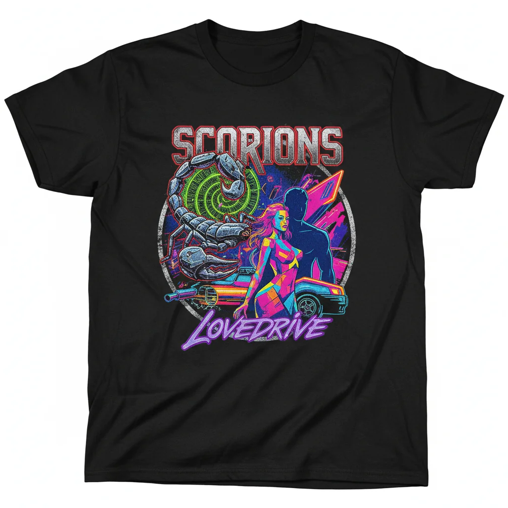 Scorpions Lovedrive Album Cover T-Shirt - Essential Rock Tee
