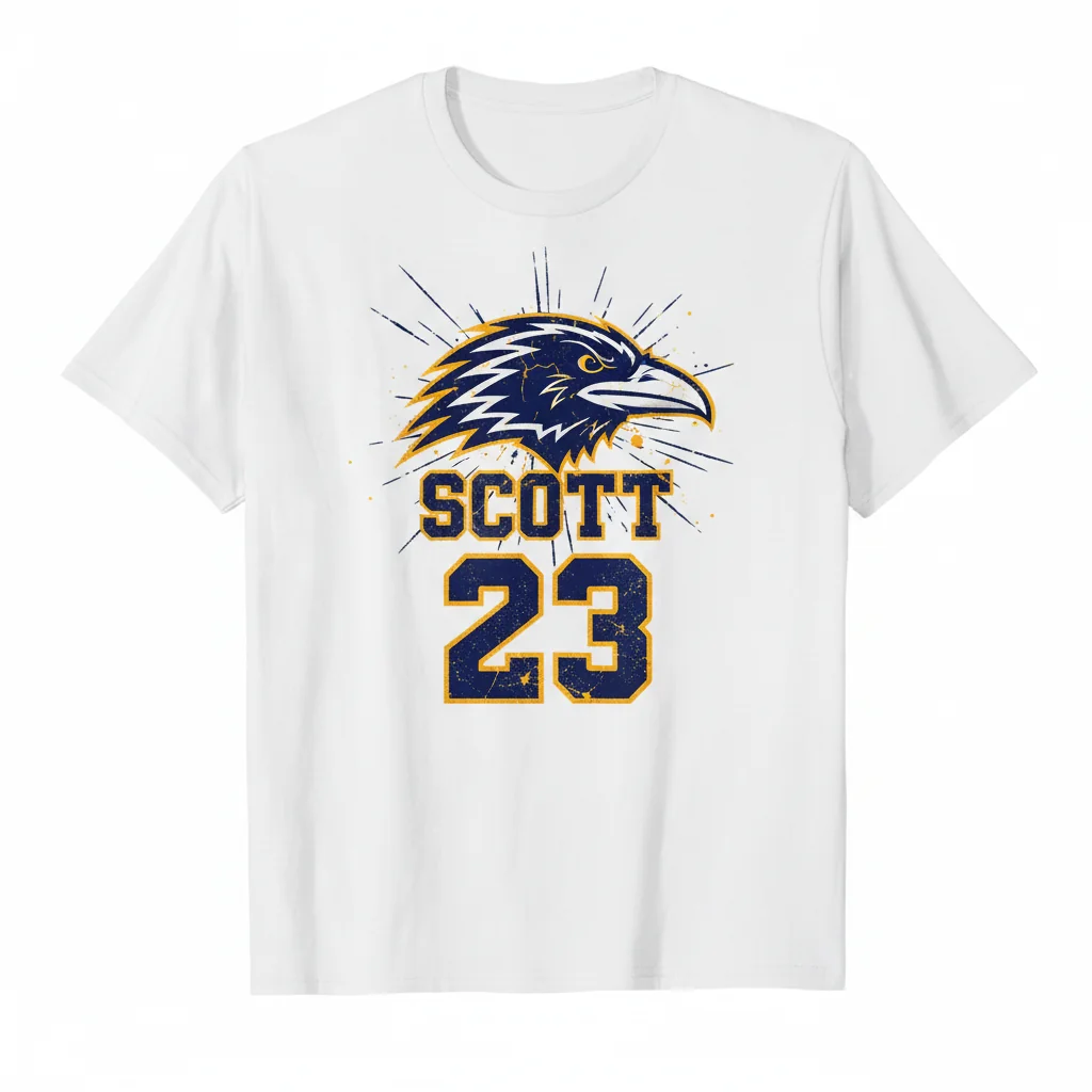 Scott 23 One Tree Hill Ravens Jersey Essential Tee