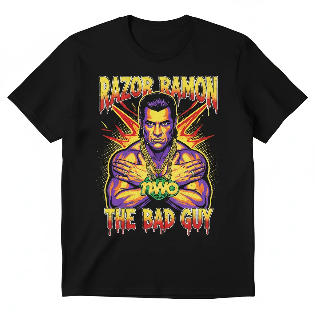 Scott Hall Razor Ramon The Bad Guy Shirt | Wrestling Legend Tribute T-Shirt