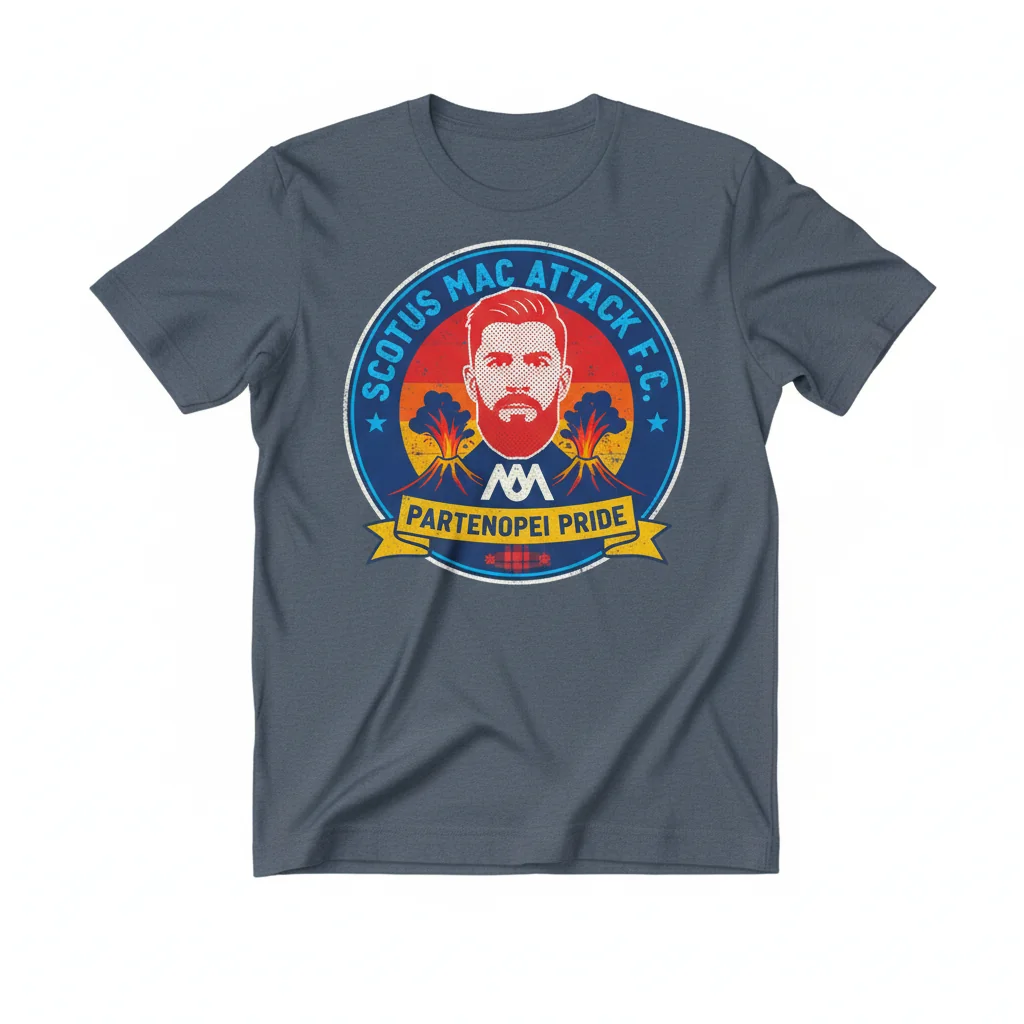 Scott McTominay Napoli Parody Tee: Durable, Vibrant & Pre-Shrunk Comfort