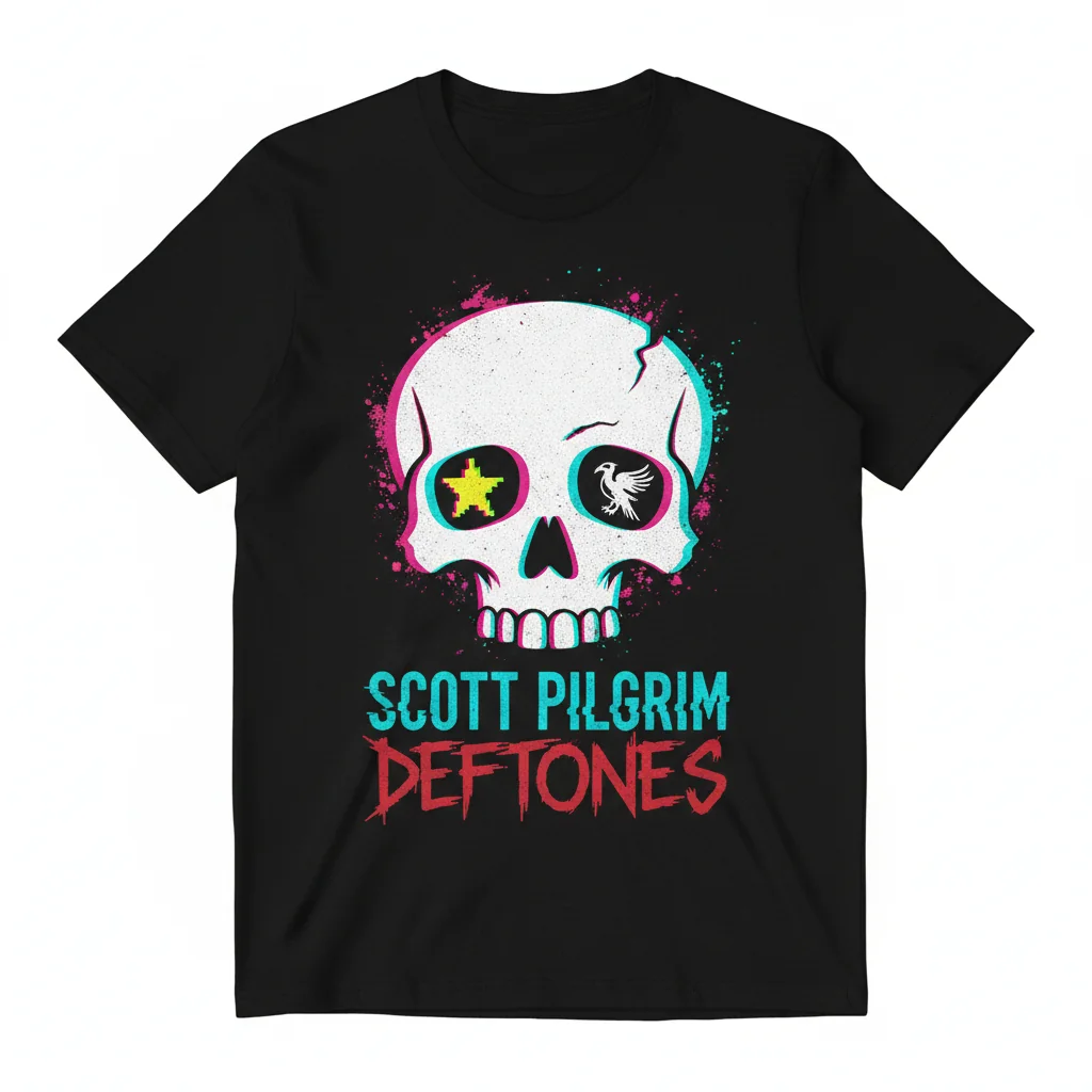 Scott Pilgrim x Deftones Unisex Graphic T-Shirt – Essential Band Tee