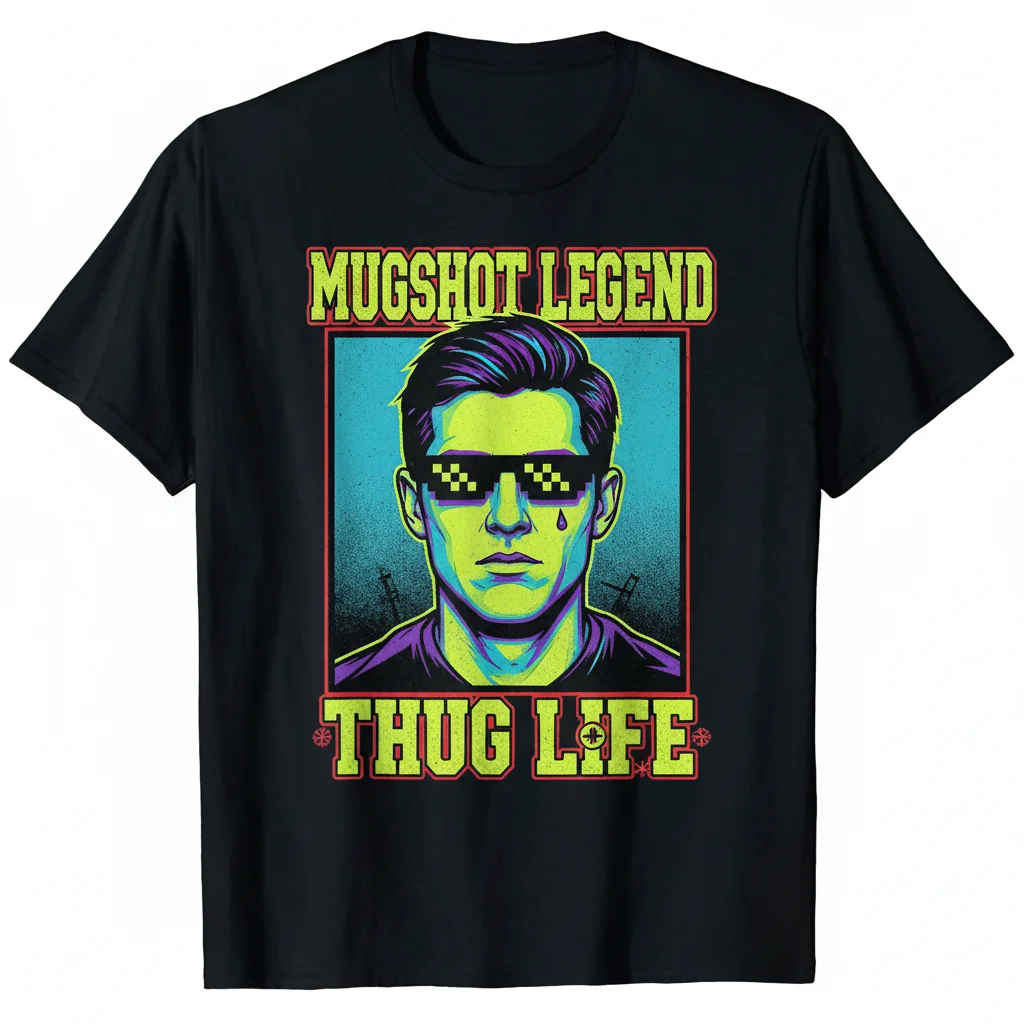 Scheffler Mugshot 'Thug Life' Tee: Elevated Streetwear