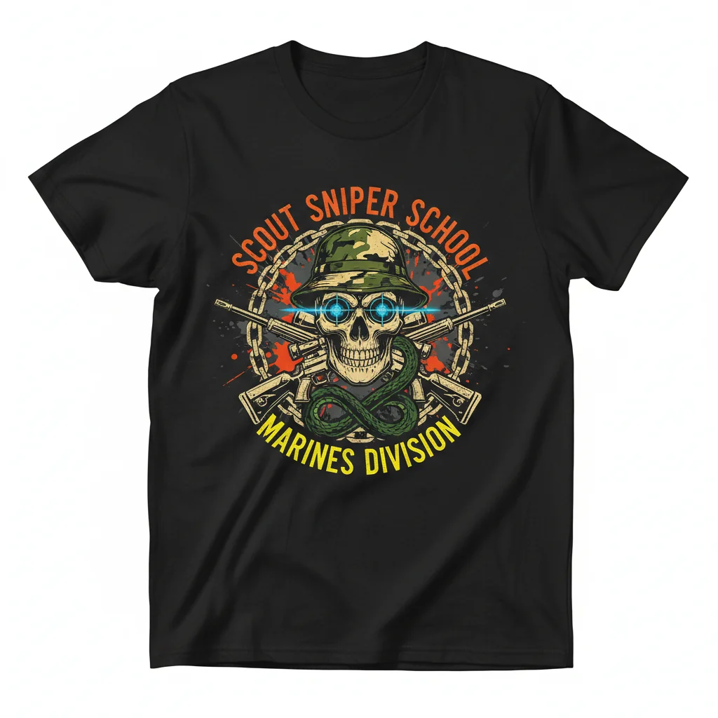 The Scout Sniper Spirit: A Tribute to Marine Division Excellence - Essential T-Shirt