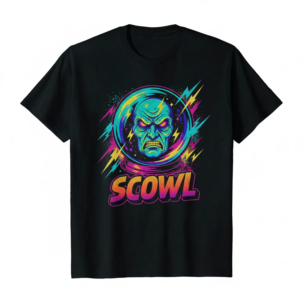 Scowl Crystal Ball Tee: Fortune's Gaze