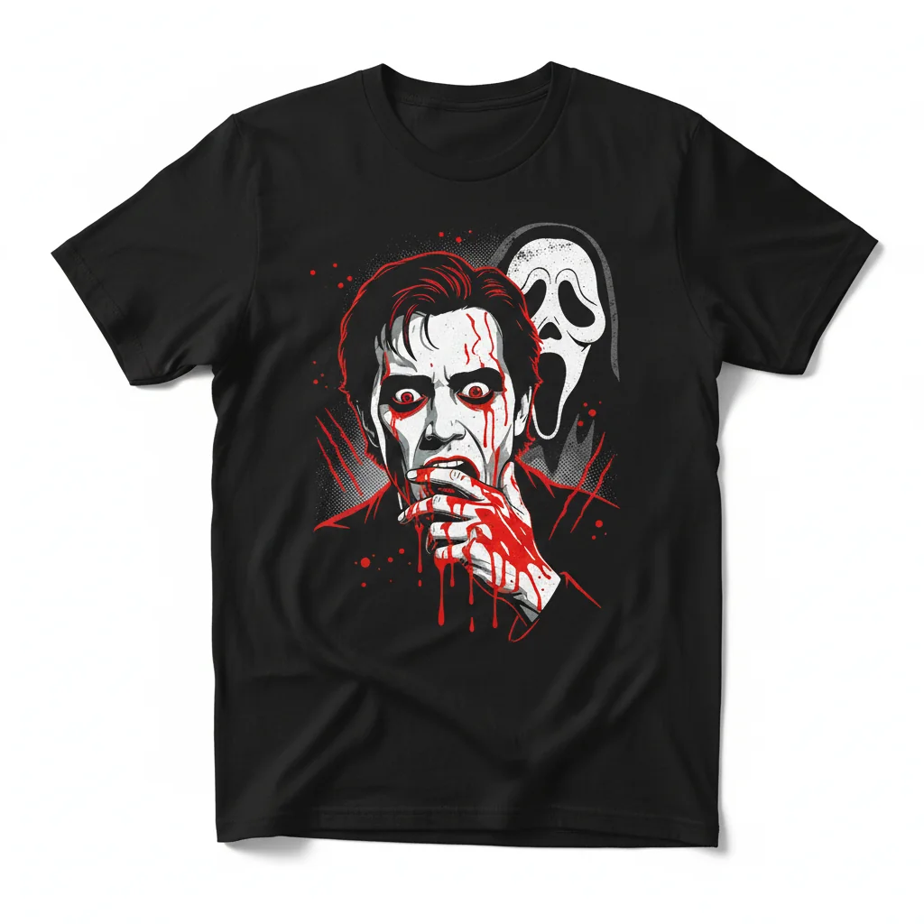 Scream Billy Loomis Horror Movie Blood T-Shirt - Premium Fan Apparel