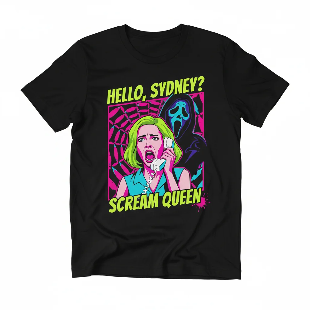 Scream Movie Drew Barrymore Classic Horror T-Shirt – Essential Cotton Tee