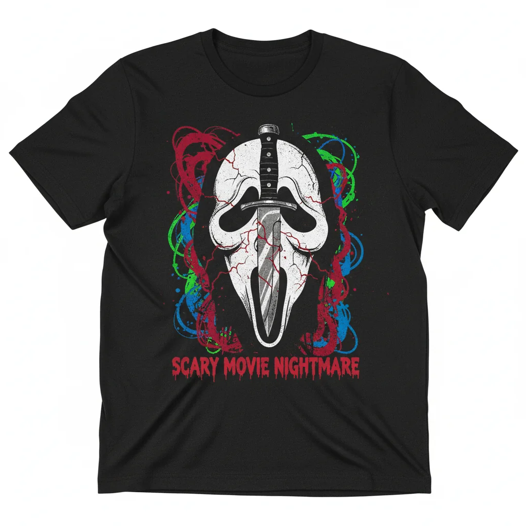 Scream Ghostface Knife Horror Movie Ghost Unisex T-Shirt – Durable, Vibrant & Perfect Fit