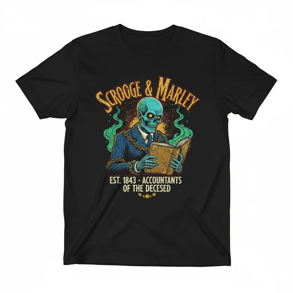 Durable Scrooge and Marley T-Shirt | Pre-Shrunk & Vibrant Print