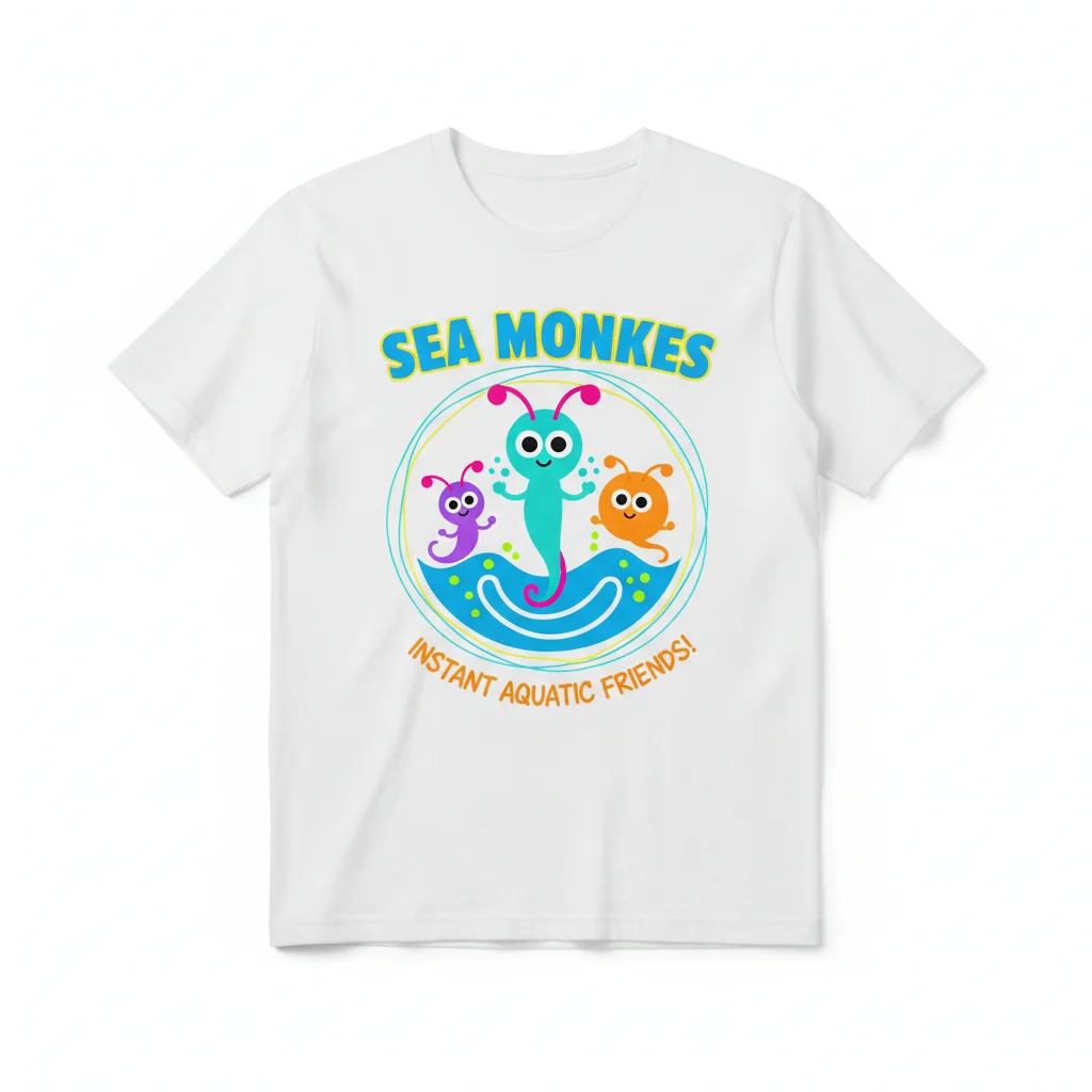 Whimsical Sea Monkeys: A Nostalgic Essential T-Shirt (Light Shirts)