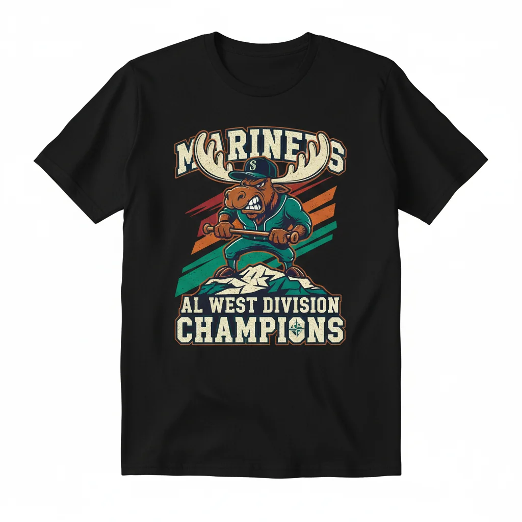 Seattle Mariners Mariner Moose: AL West Champions Legacy Tee