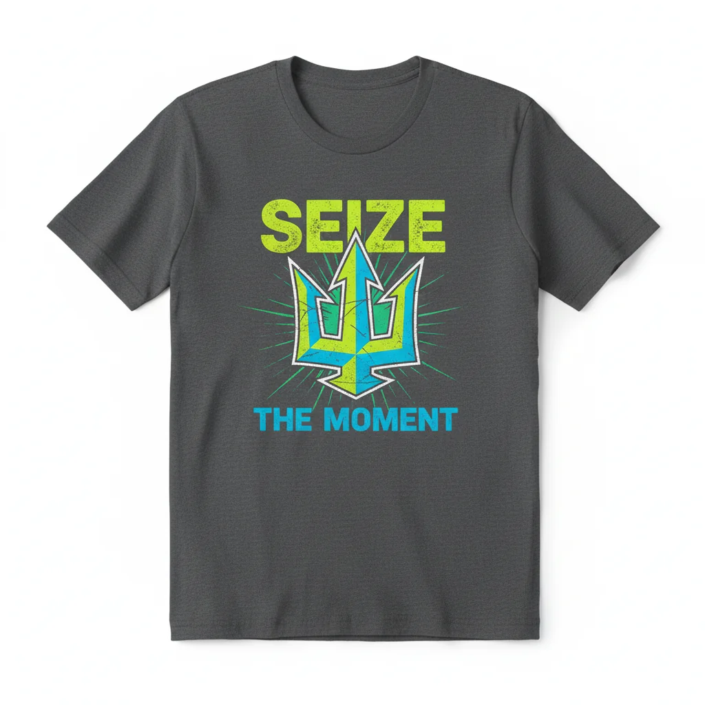 Seattle Mariners 'Seize the Moment' Trident Art Tee