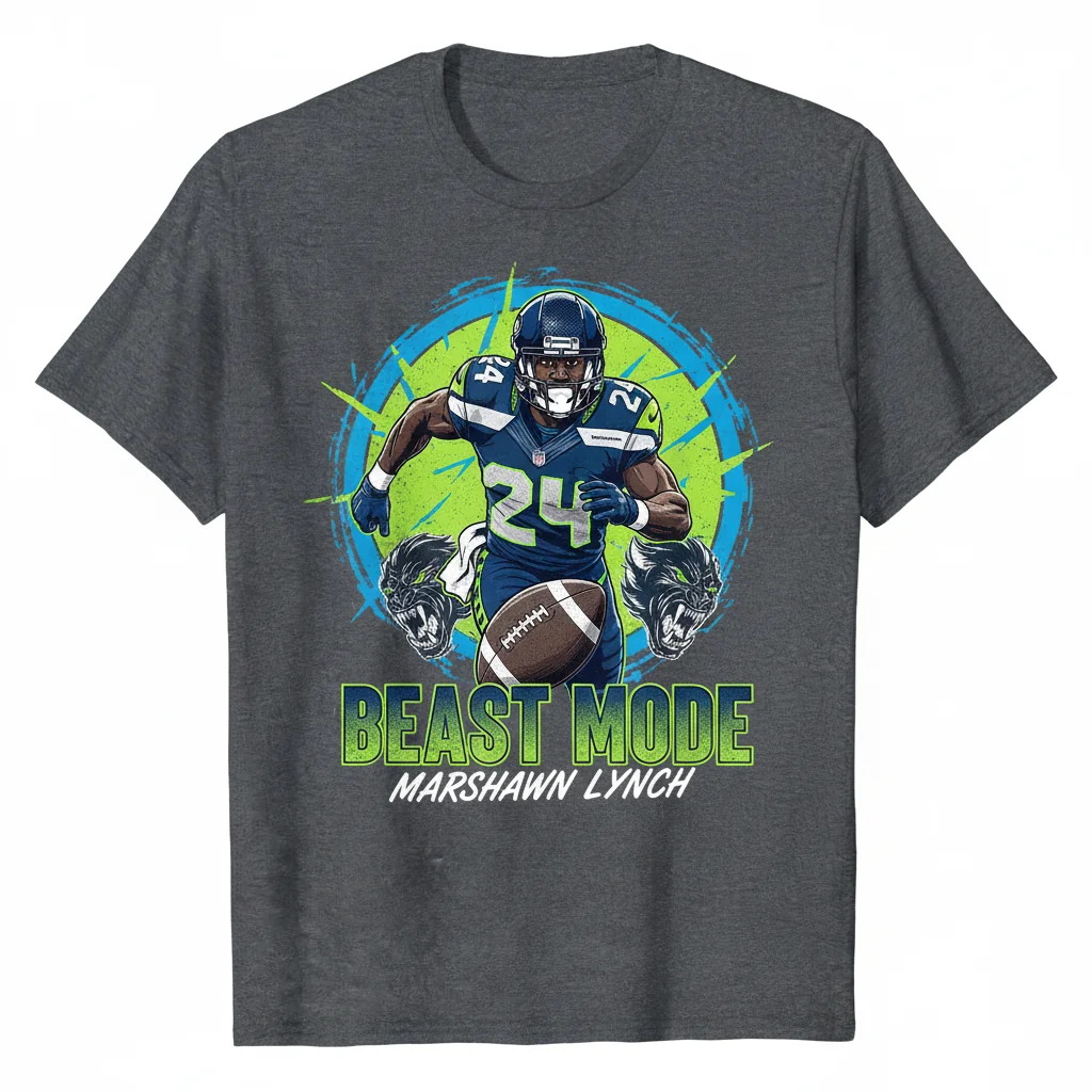 Beast Mode Legacy: Marshawn Lynch Vintage Signature Tee
