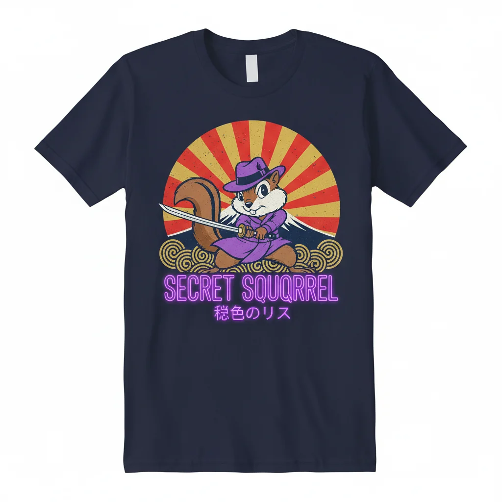 Secret Squirrel Retro Japanese Essential T-Shirt: Uncover Your Inner Explorer