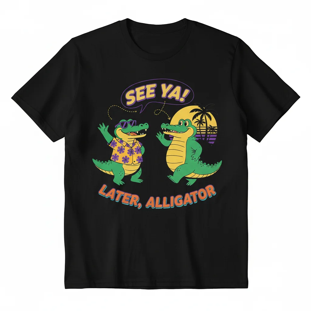See You Later Alligator Shirt - Funny Graphic Tee for Men & Women