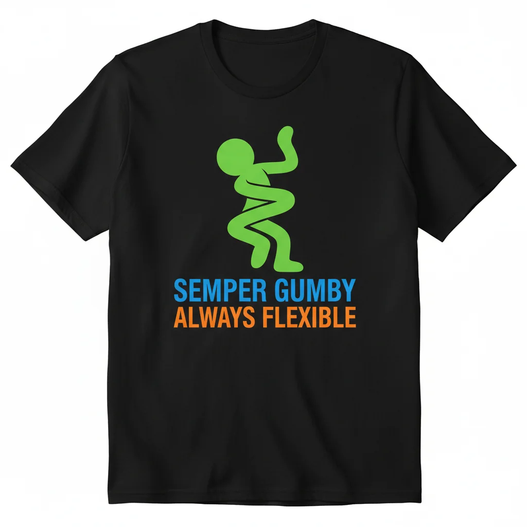 Semper Gumby Always Flexible T-Shirt | Humorous Military Motto Tee
