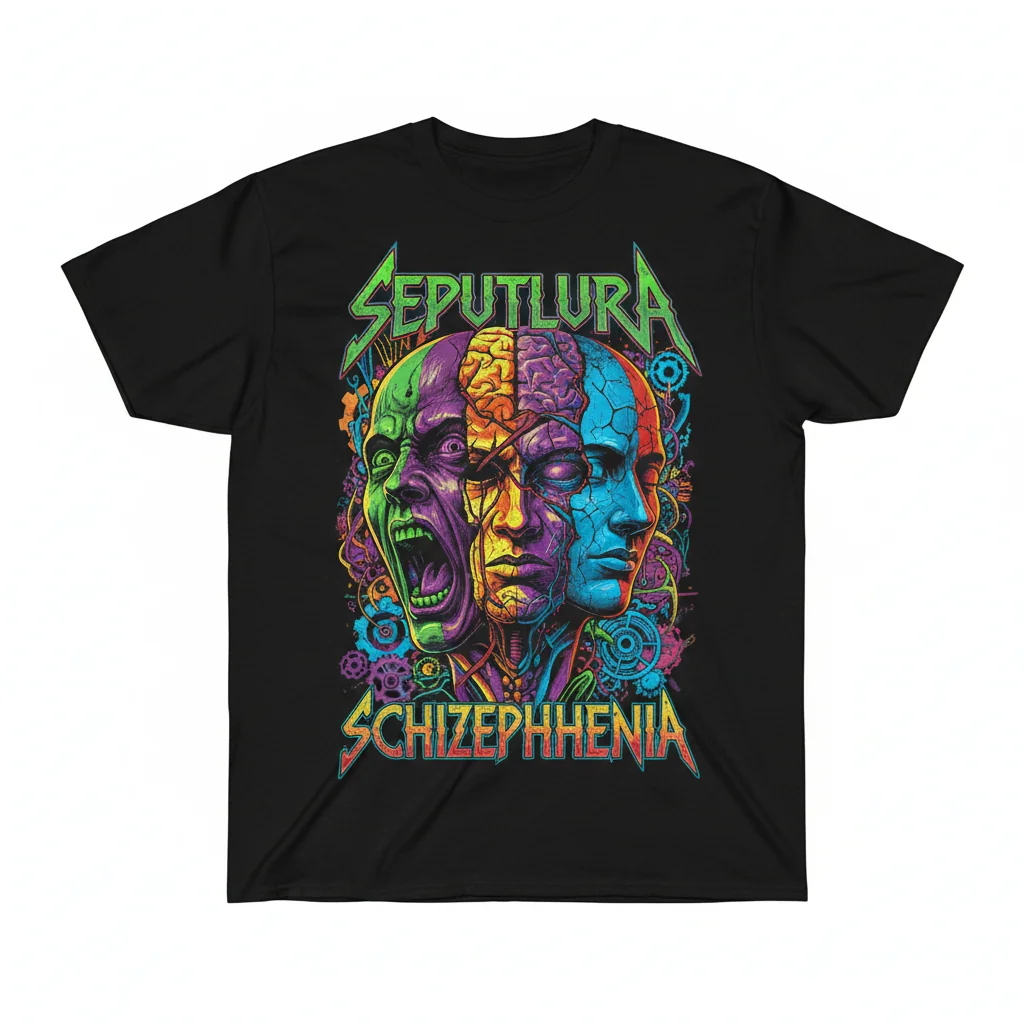 Sepultura Schizophrenia Essential T-Shirt – Official Band Merch, Premium Cotton Tee