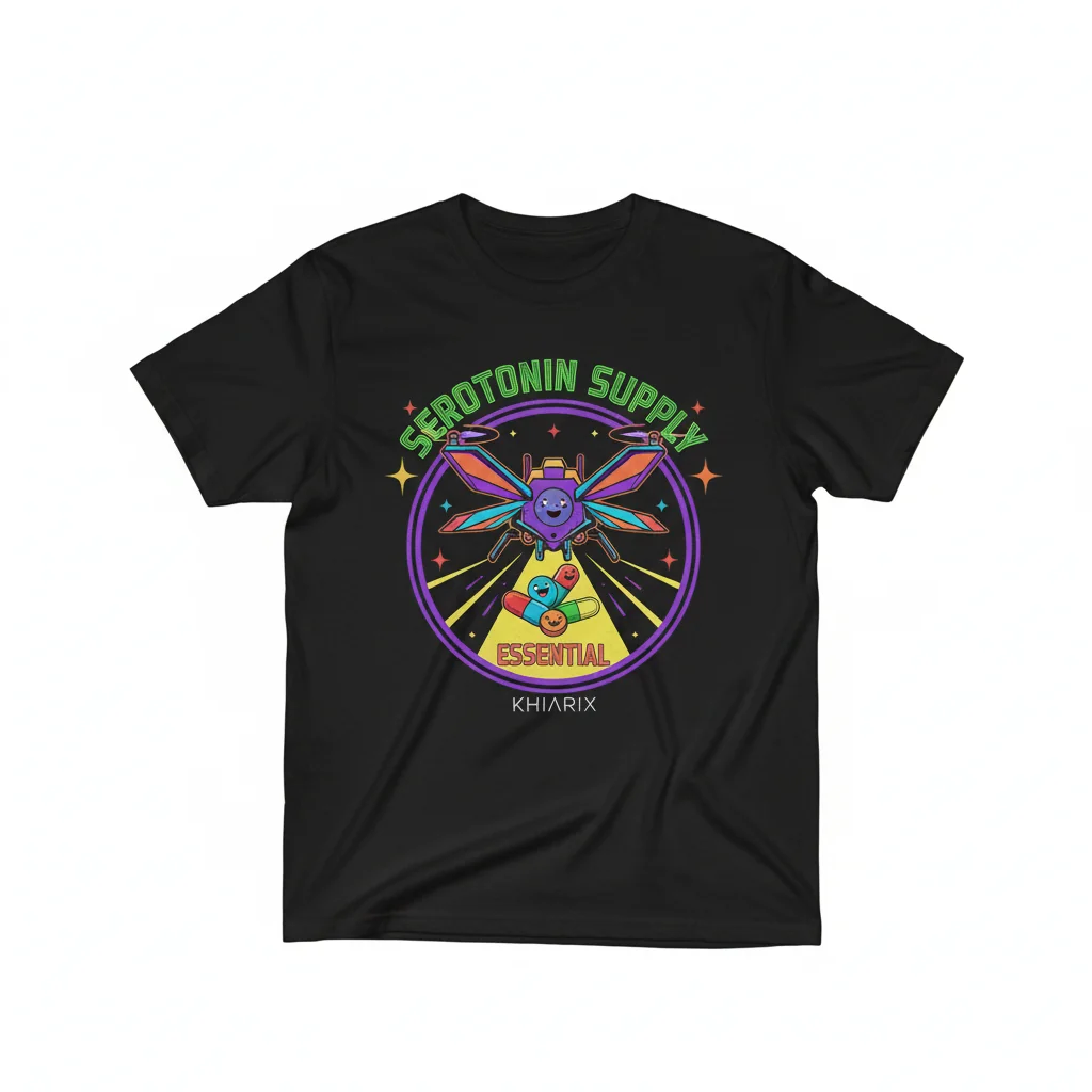 Serotonin Supply Essential T-Shirt – Premium Ring-Spun Cotton Tee for Everyday Comfort & Style