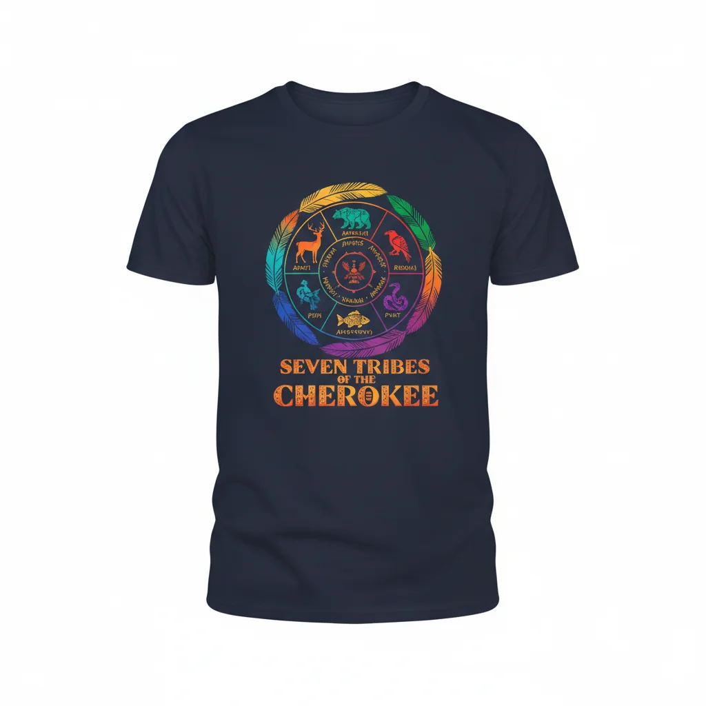 Cherokee Seven Tribes T-Shirt: Lasting Comfort & Heritage Style