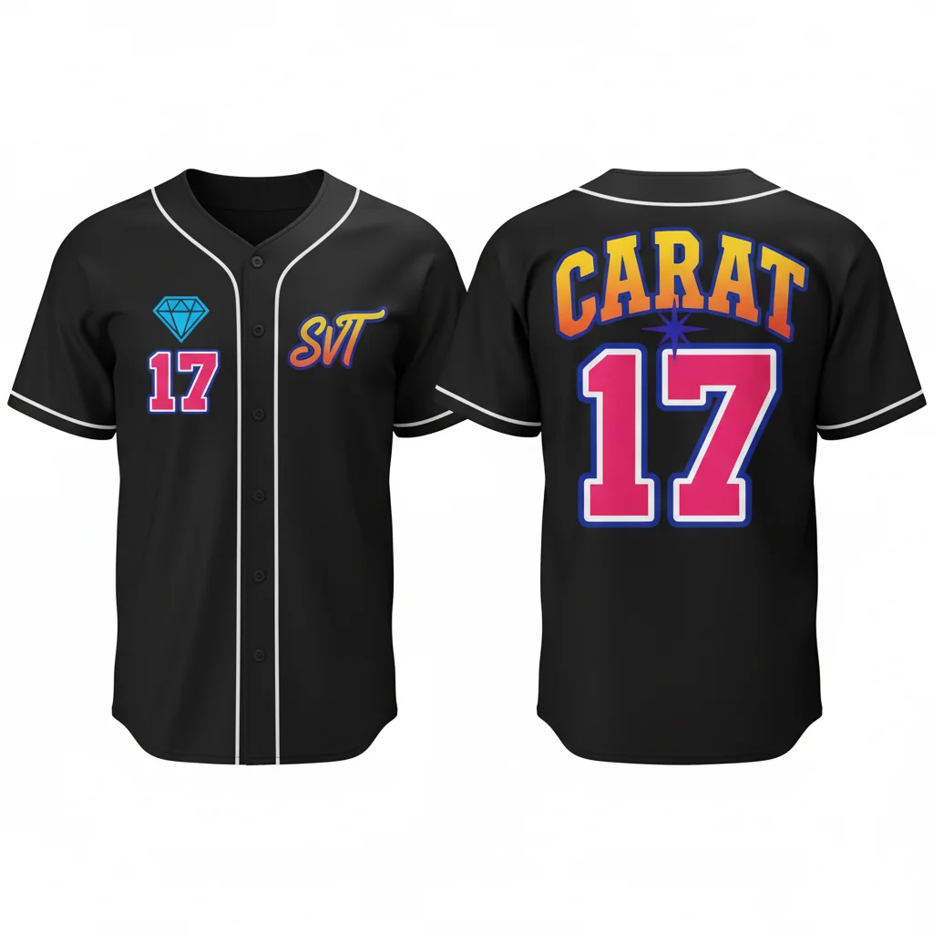 Seventeen Carat 17 Kpop Baseball Jersey – Premium Comfort & Style