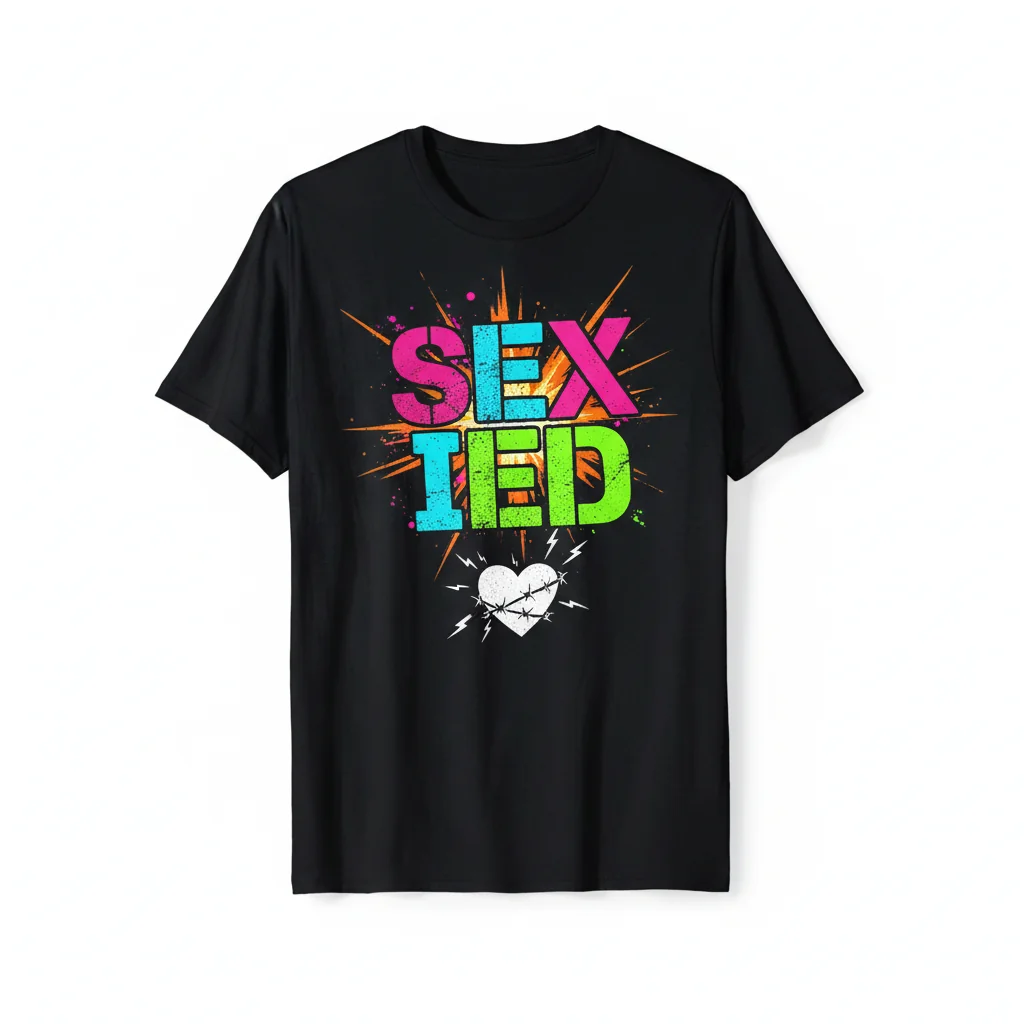 Distinctive & Durable "SEX IED" Graphic Tee – Premium Comfort & Fade-Resistant