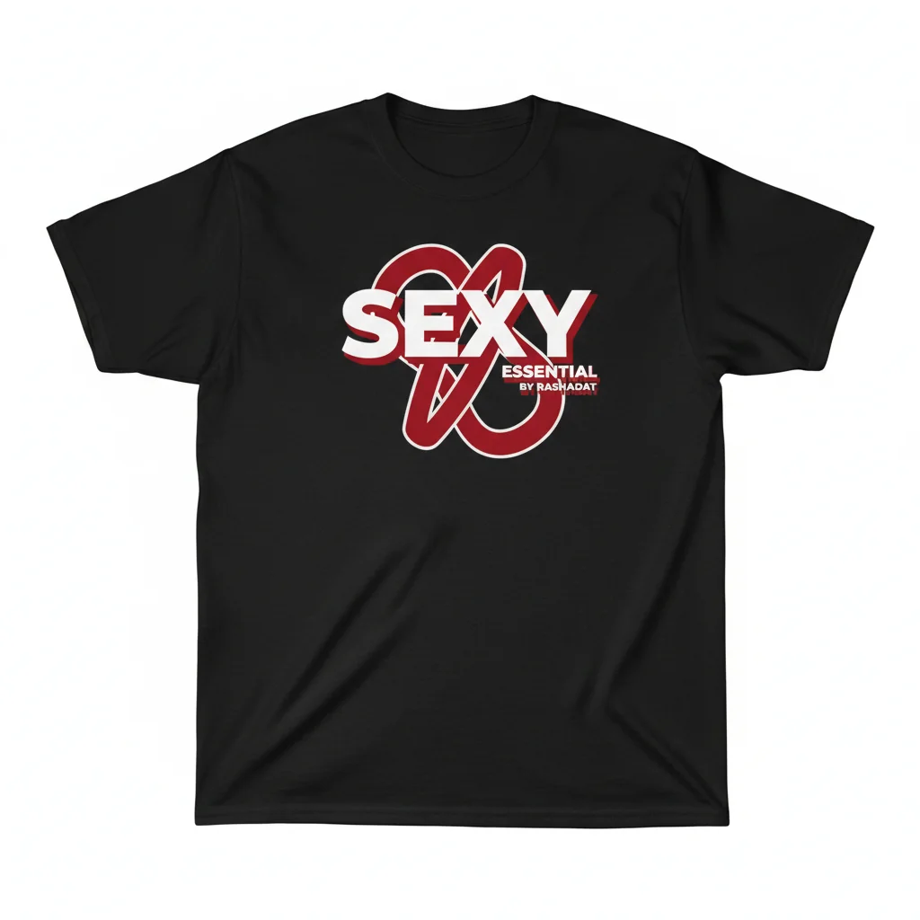 Red & White Script Essential T-Shirt - Unisex Comfort Tee