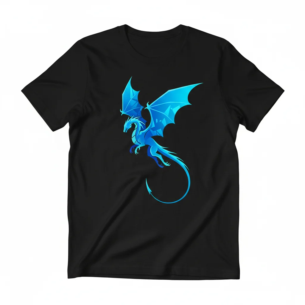 Sgaeyl, Xaden's Dragon - Fourth Wing Inspired Blue Dragon T-Shirt